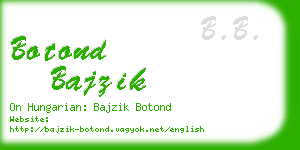 botond bajzik business card